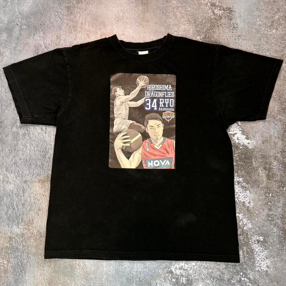 Hiroshima Dragonflies Ryo Sadahara Graphic T Shirt! Chinese Basketball.